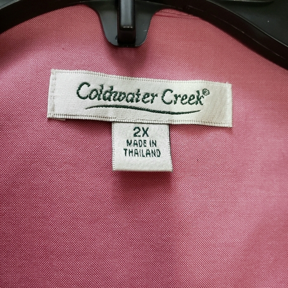 Coldwater Creek women's shirt or blouse, size 2X, All Cotton - Picture 4 of 12